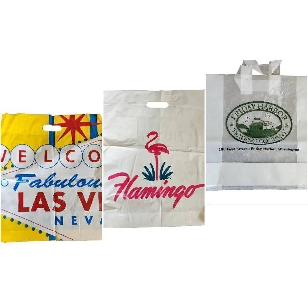 Vintage shopping bag bundle Las Vegas Nevada flamingo Friday Harbor Trading Co.